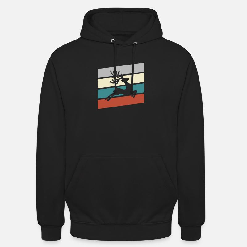 Moose Retro - Sweat-shirt à capuche unisexe - noir