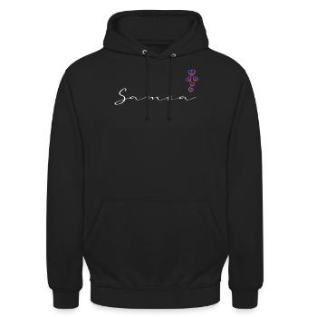 Samoa - Unisex Hoodie - Schwarz - Vorne - Alina (178cm) & Michal (187cm)