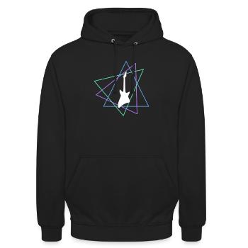Rock - Unisex Hoodie - Schwarz - Vorne - Alina (178cm) & Michal (187cm)