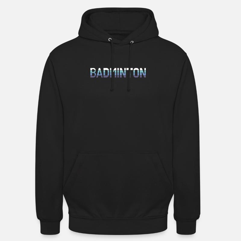 badminton - Sweat-shirt à capuche unisexe - noir