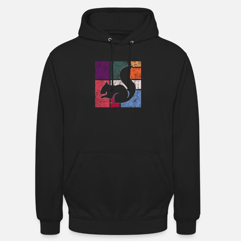 Eichhörnchen - Unisex Hoodie - Schwarz
