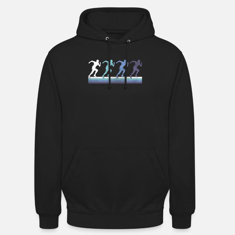 Faire du jogging - Sweat-shirt à capuche unisexe - noir