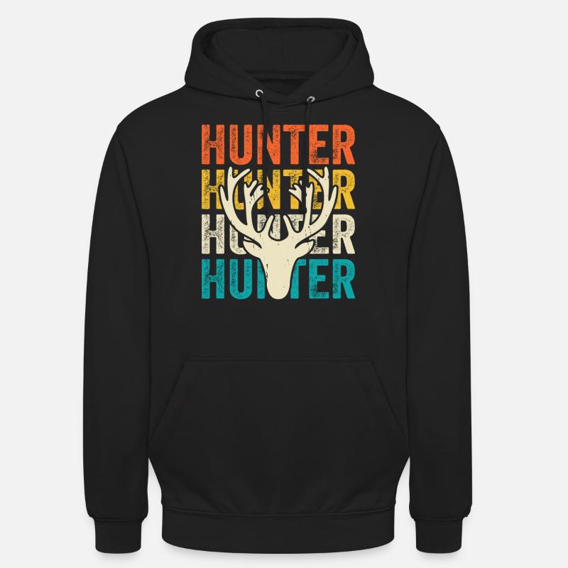 Chasseurs de chasse - Sweat-shirt à capuche unisexe - noir