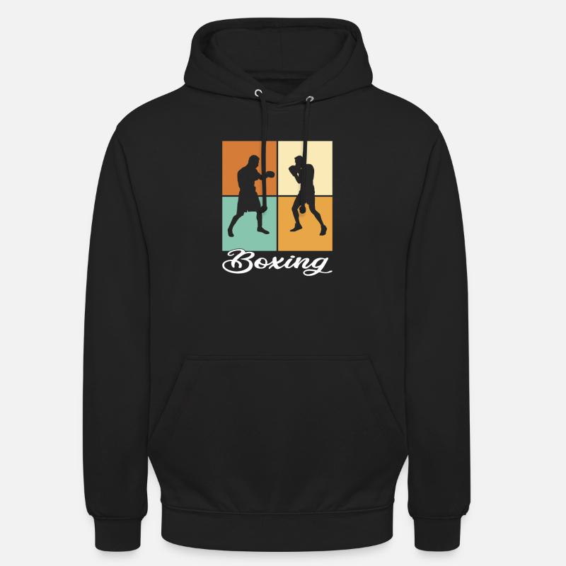 Boxe - Sweat-shirt à capuche unisexe - noir