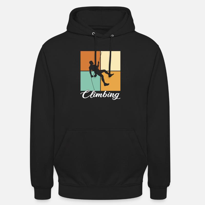 Klettern - Unisex Hoodie - Schwarz