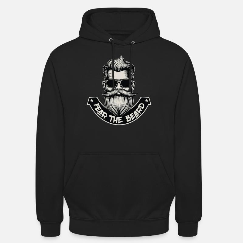 Fear the Beard - Bärtiger Mann - Unisex Hoodie - Schwarz