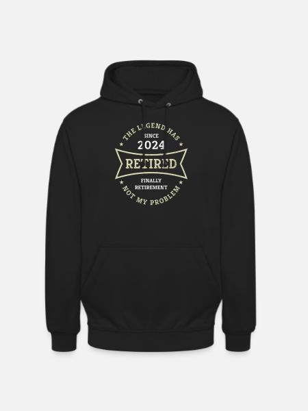 Pensjonist 2024 Endelig pensjonistgave til pensjonister - Unisex-hettegenser - svart