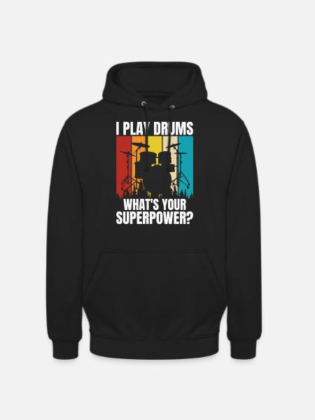 Drums Drummer Drummer - Unisex Hoodie - black