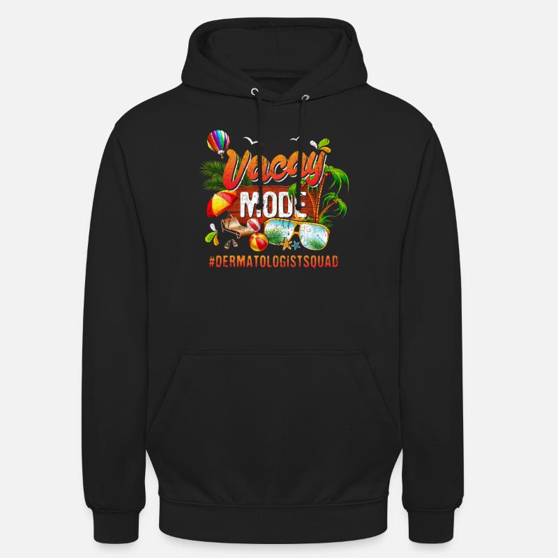 Dermatologue Vacation Group #Dermatologistsquad - Sweat-shirt à capuche unisexe - noir
