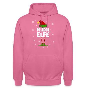 Muddi Elfe - Unisex Hoodie - Pink - Vorne - Alina (178cm) & Michal (187cm)