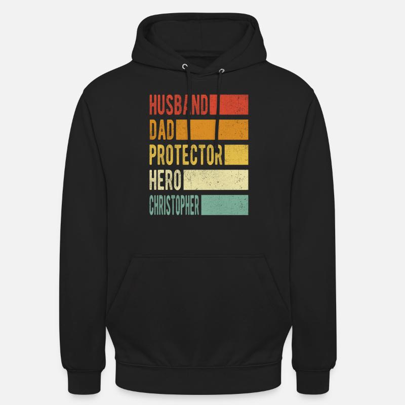 Christopher Name Papa Geschenk - Unisex Hoodie - Schwarz