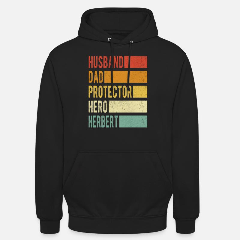 Herbert Name Dad Gift - Unisex Hoodie - black