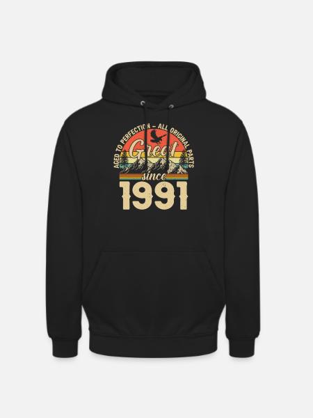 1991 - Un millésime Millésime - Sweat-shirt à capuche unisexe - noir