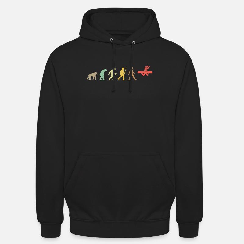 Snowboarding Retro Snowboard Evolution Snowboarder - Unisex Hoodie - black