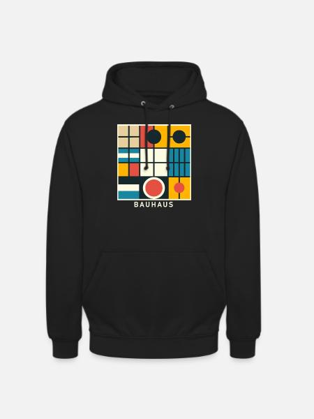Bauhaus Architecture Geometric Aesthetic - Unisex Hoodie - black