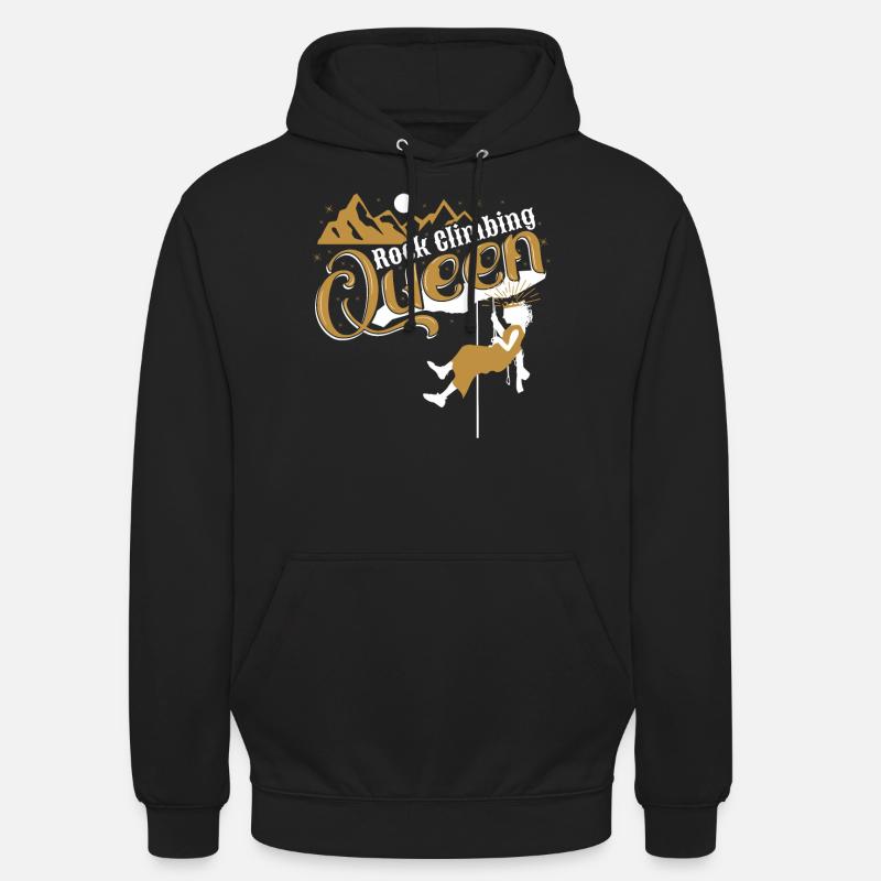 Reine de l’escalade - Sweat-shirt à capuche unisexe - noir