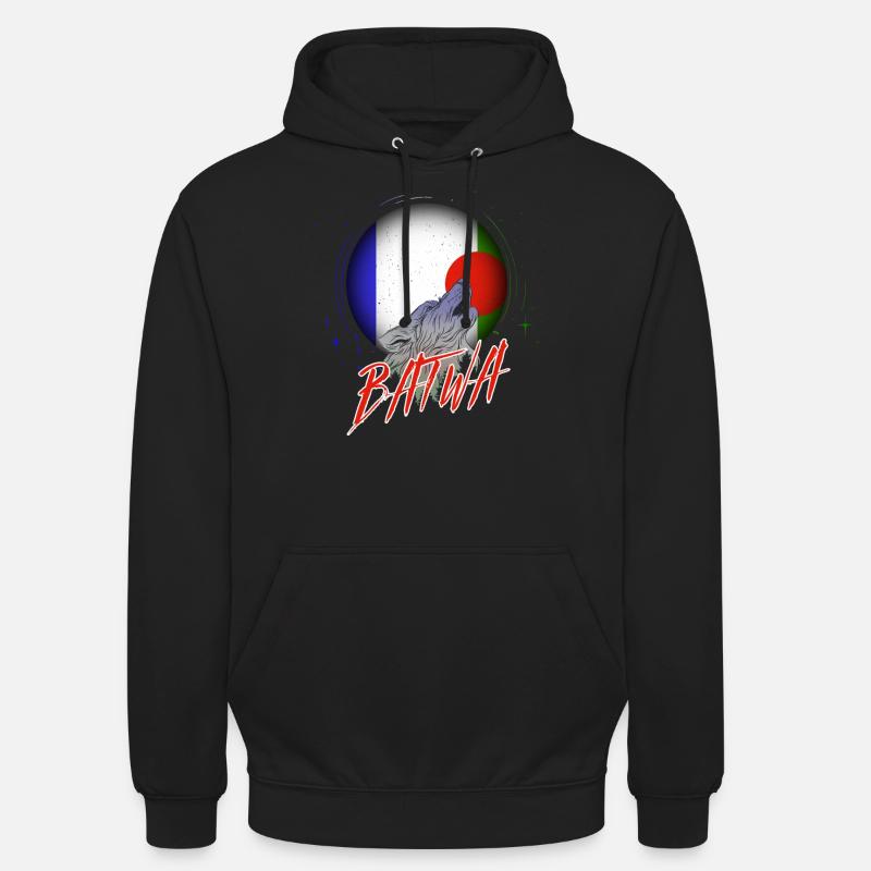 Batwa - Sweat-shirt à capuche unisexe - noir