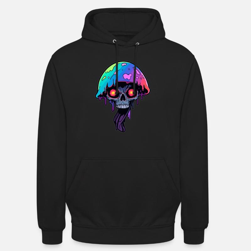 Festival Techno Chat Effrayant - Sweat-shirt à capuche unisexe - noir