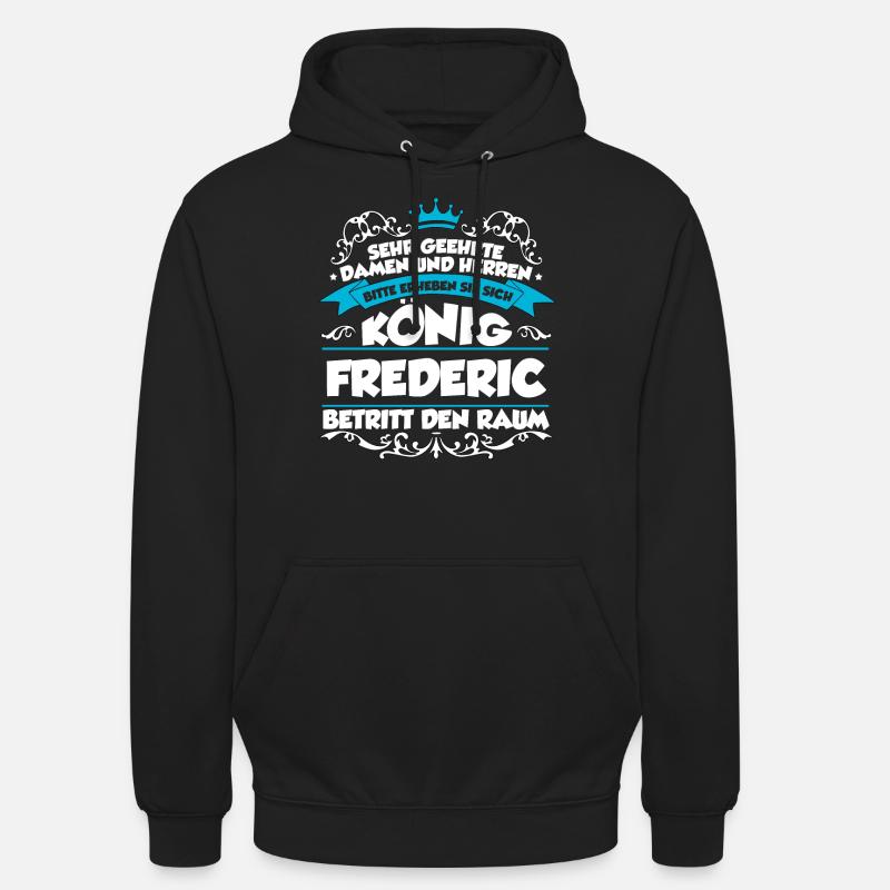 Frederic Name Design - Unisex Hoodie - Schwarz