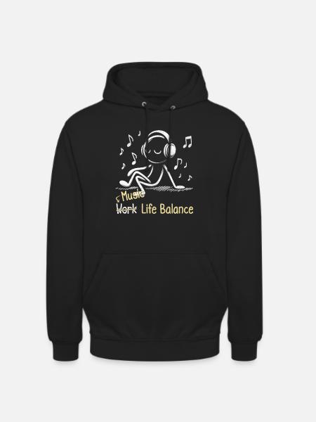 Music Life Balance - Unisex Hoodie - black