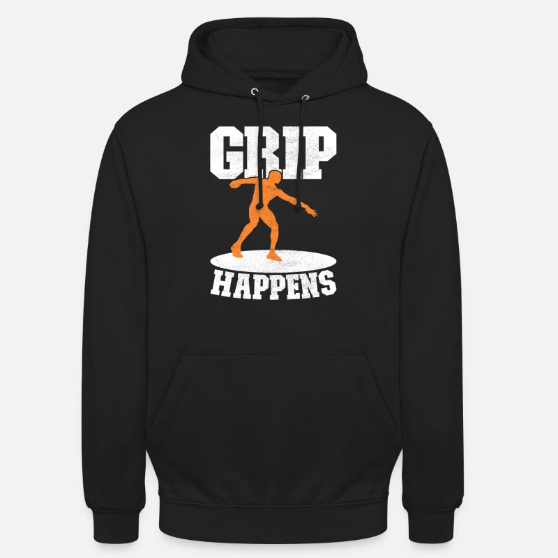 Diskuswerfer Diskuswurf - Unisex Hoodie - Schwarz