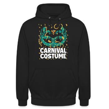 Karneval - Unisex Hoodie - Schwarz - Vorne - Alina (178cm) & Michal (187cm)