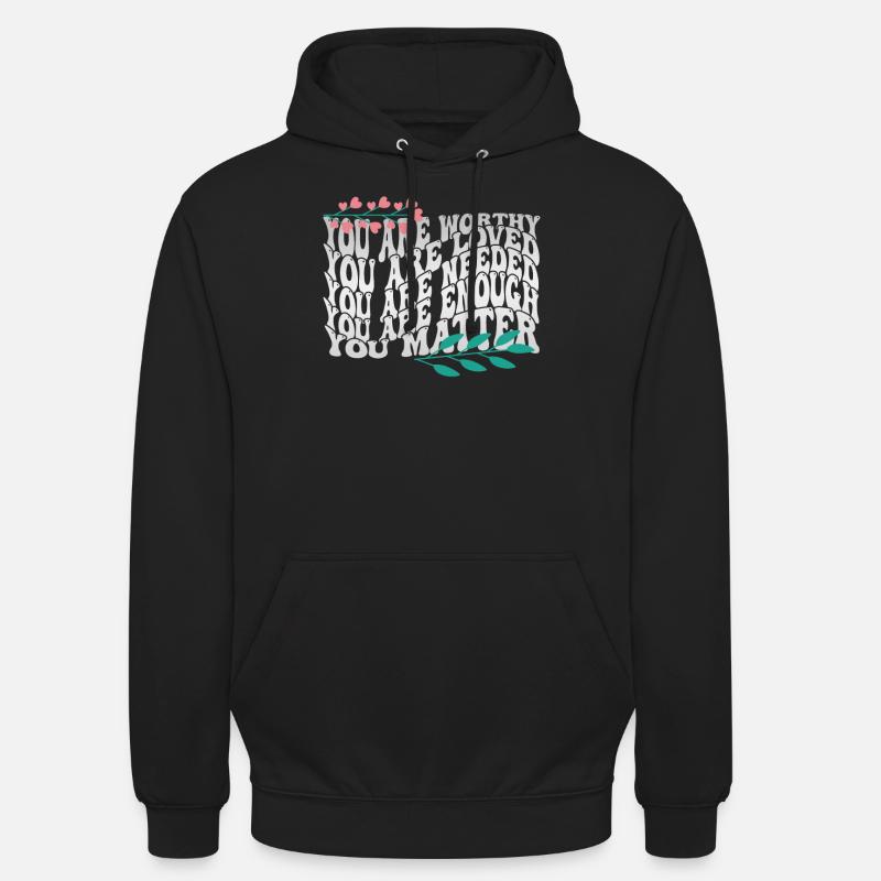 Dépression et conscience bipolaire : - Sweat-shirt à capuche unisexe - noir