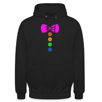 Karneval - Unisex Hoodie - Schwarz - Vorne - Alina (178cm) & Michal (187cm)