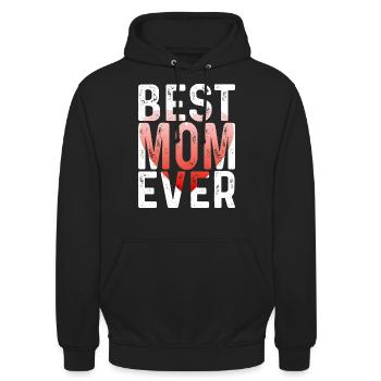 Maman cadeau fête des mères anniversaire maman - Sweat-shirt à capuche unisexe - noir - Devant - Alina (178cm) & Michal (187cm)