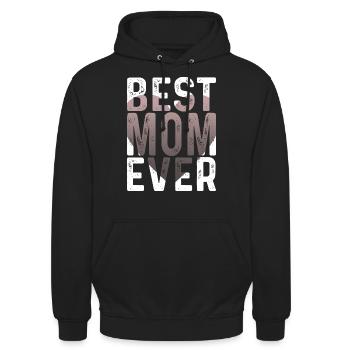 Maman cadeau fête des mères anniversaire maman - Sweat-shirt à capuche unisexe - noir - Devant - Alina (178cm) & Michal (187cm)