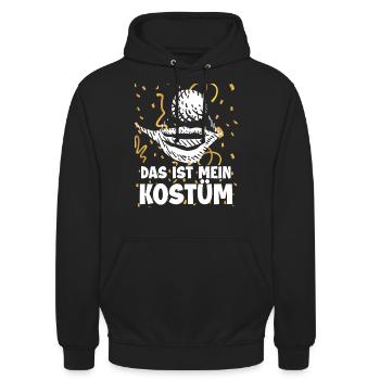 Mein Kostüm Clown - Unisex Hoodie - Schwarz - Vorne - Alina (178cm) & Michal (187cm)