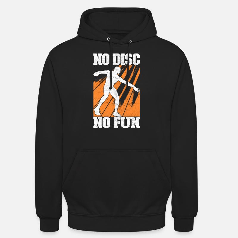 Diskuswerfer Diskuswerfen - Unisex Hoodie - Schwarz