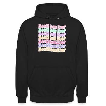 Maman cadeau fête des mères anniversaire maman - Sweat-shirt à capuche unisexe - noir - Devant - Alina (178cm) & Michal (187cm)