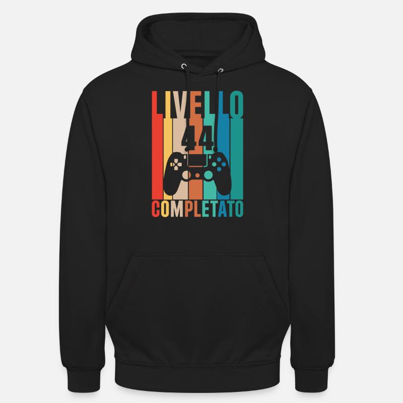 Niveau 44 - Sweat-shirt à capuche unisexe - noir