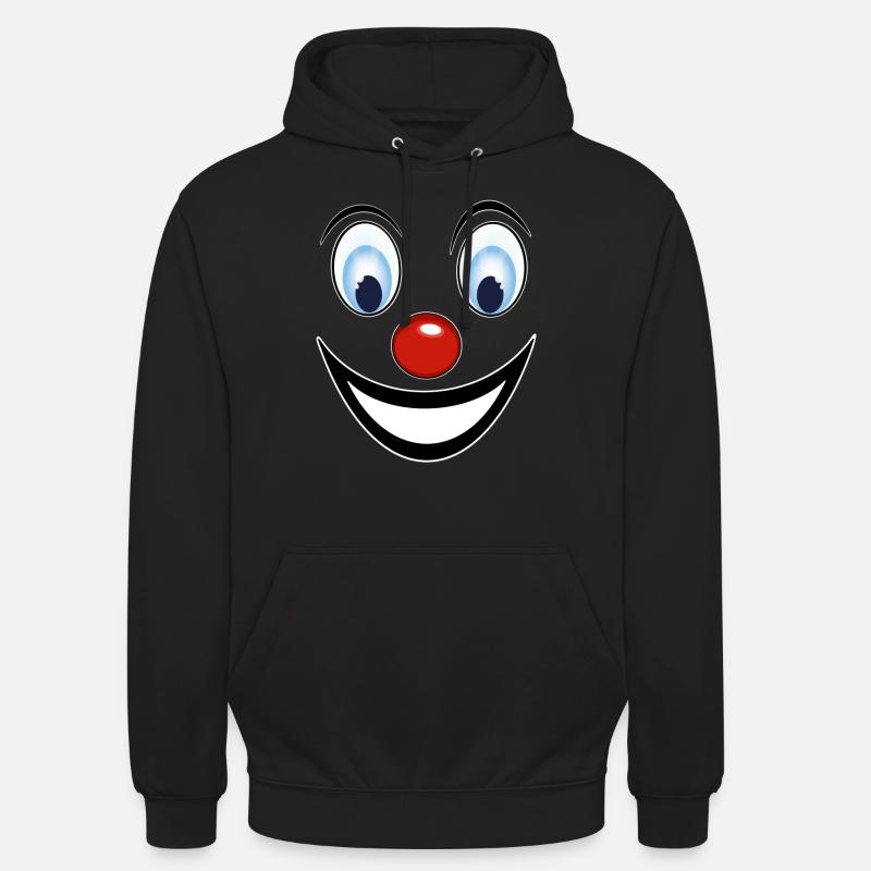 Confettis Carnaval Clown Face Carnaval - Sweat-shirt à capuche unisexe - noir