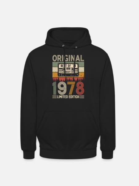 Birthday Nostalgia '78 - Unisex Hoodie - black
