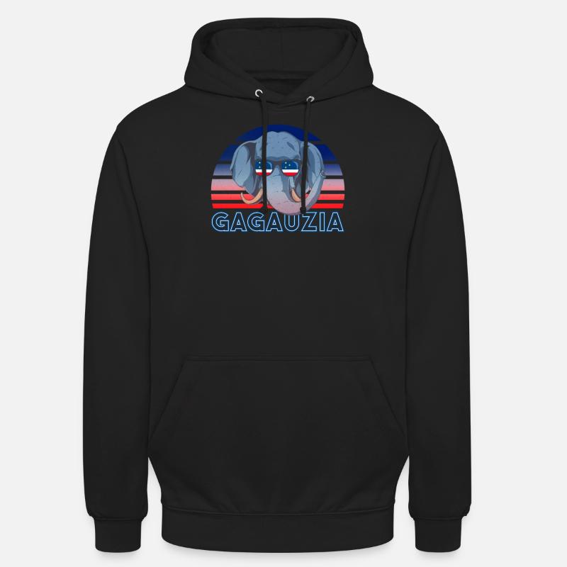 Gagauzia - Sweat-shirt à capuche unisexe - noir