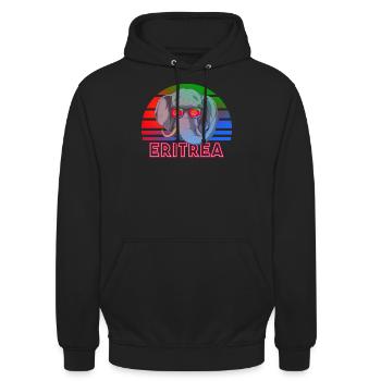 Eritrea - Unisex Hoodie - Schwarz - Vorne - Alina (178cm) & Michal (187cm)