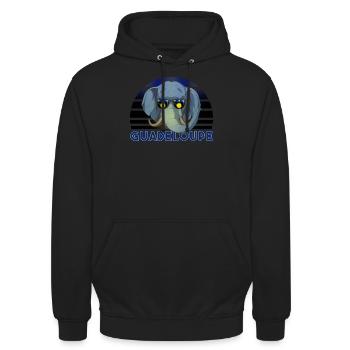 Guadeloupe - Unisex Hoodie - Schwarz - Vorne - Alina (178cm) & Michal (187cm)