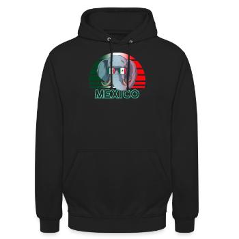 Mexico - Unisex Hoodie - black - Front - Alina (178cm) & Michal (187cm)