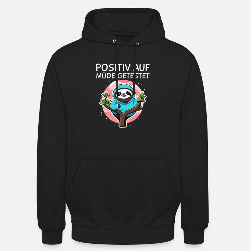 Faultier - Unisex Hoodie - Schwarz
