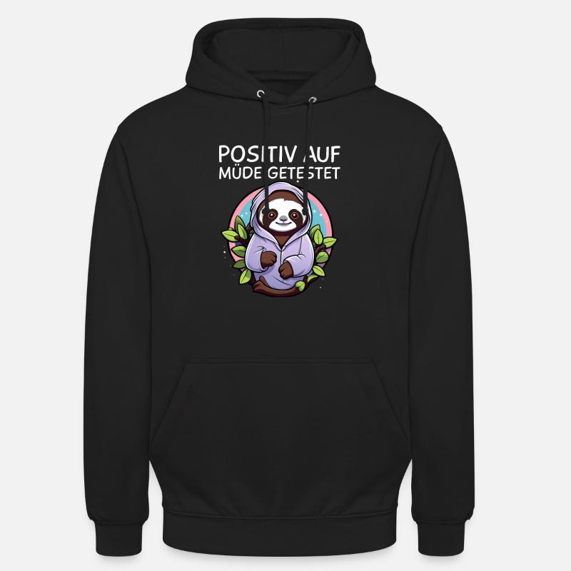 Faultier - Unisex Hoodie - Schwarz