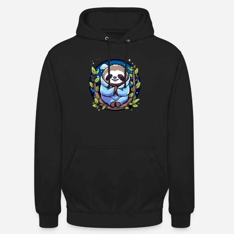 Faultier - Unisex Hoodie - Schwarz