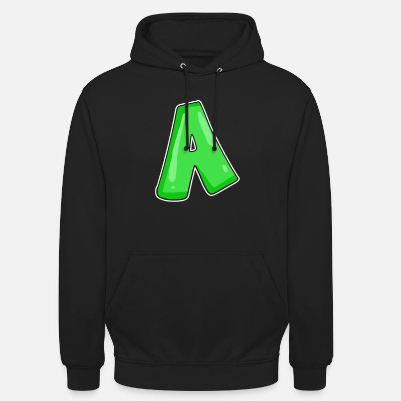 point A Point initial - Sweat-shirt à capuche unisexe - noir