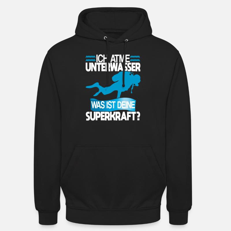 Diver Diving - Unisex Hoodie - black