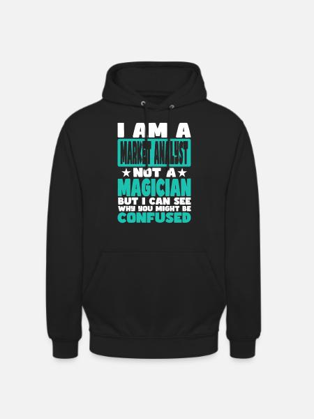 Analyste de marché - Sweat-shirt à capuche unisexe - noir