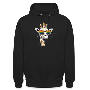 Mois de la fierté LGBTQ - Sweat-shirt à capuche unisexe - noir - Devant - Alina (178cm) & Michal (187cm)