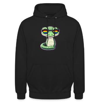 LGBTQ Pride Month - Unisex Hoodie - Schwarz - Vorne - Alina (178cm) & Michal (187cm)
