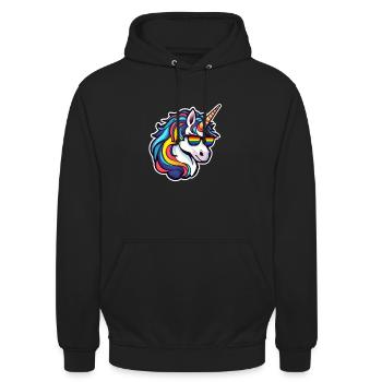 LGBTQ Pride Month - Unisex Hoodie - Schwarz - Vorne - Alina (178cm) & Michal (187cm)