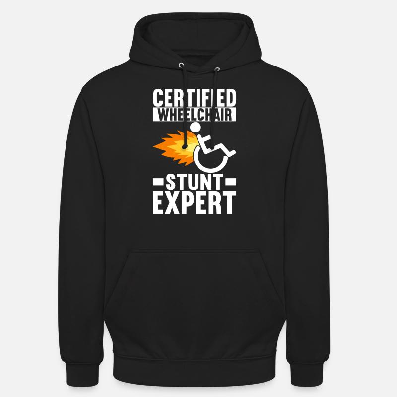 Rollstuhlfahrer Rollstuhl - Unisex Hoodie - Schwarz
